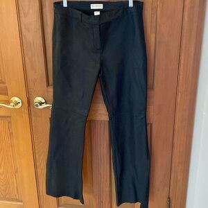 Hugo Buscati Flare Vintage Leather Pants Size 14